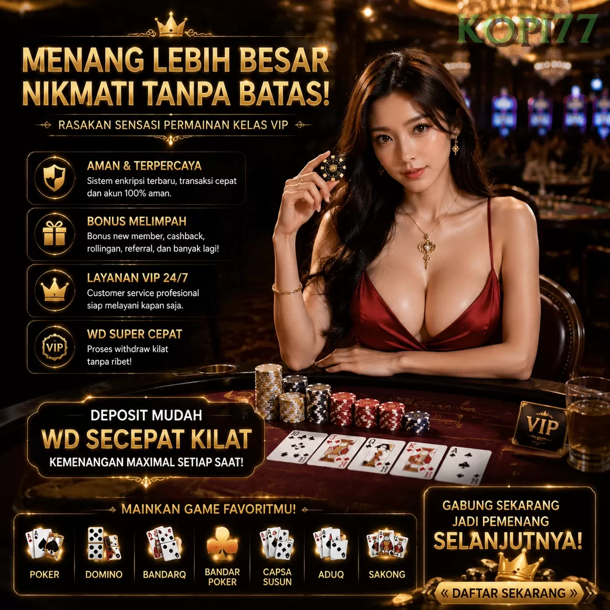 Main kopi77w Menang Jackpot Besar